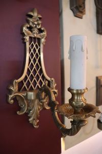Applique murale de luxe Palazzo Venetian Baroque, lampe décorative avec détails de miroir ornés et élaborés, finition élégante - Product Image 3