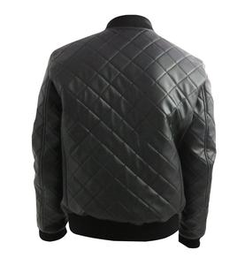 Autumn <b>Leather</b> Fashion <b>Jacket</b> with Stand Collar Quilted Design <b>Long</b> Length and Breathable Feature New and Dyed genuine <b>leather</b> - Product Image 2