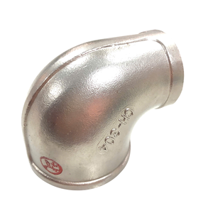 ข้อต่อเหล็กกล้าไร้สนิม 90 องศา ประสิทธิภาพสูง ลดขนาดเกลียว ผลิตด้วยเทคนิคการหล่อหลากหลาย พร้อมโลโก้สั่งทำพิเศษ บรรจุภัณฑ์เรียบเนียน - Product Image 1