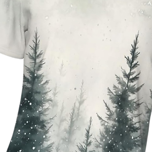 T-shirt à col rond pour homme, manches courtes, coupe classique, style décontracté, imprimé numérique, tissu jersey 100% polyester, anti-plis - Product Image 4