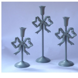 Porte-bougie en métal élégant en forme de nœud, finition dorée brillante, pour la saison des fêtes, centre de table pour mariage, décoration de la maison - Product Image 6