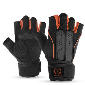 Nouveaux Gants de Musculation Professionnels en Cuir Demi-Doigts Antidérapants Respirants pour l'Entraînement et le Soutien en Salle de Sport - Product Image 1