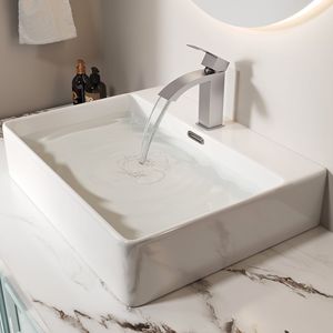 6.68 per la casa Bothwa \ "a manico singolo rubinetto per lavandino da bagno coppe certificata nichel spazzolato finitura bagno e doccia rubinetti - Product Image 3