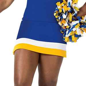 Haut et jupe de cheerleading pour femmes, coupe raglan, manches longues, design imprimé personnalisé de haute qualité, 100 % polyester - Product Image 4