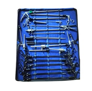 Kit de 10 piezas de instrumentos laparoscópicos para cirugía con trocartes, pinzas, portaagujas y tijeras, herramientas para cirugía mínimamente invasiva - Product Image 5