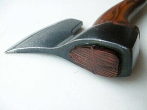 Handmade Viking Bearded <b>Axe</b> | Forged Carbon Steel Blade Rosewood <b>Handle</b> with Leather Wrap | 5 in Length | Tomahawks - Product Image 2