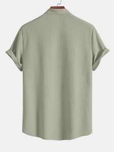 Ensemble de vêtements de nuit pour homme en tissu POLY solide, t-shirt et short, vêtements de détente d'été, vêtements de plage et pyjama pour un usage quotidien - Product Image 2