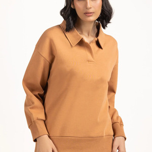 Pull en molleton de coton tricoté pour femme, couleur unie, col à capuche, décontracté, pour l'hiver, anti-plis, imprimé dessin animé - Product Image 3