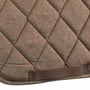 BRAND ZONE1995 Tapis de selle classique personnalisé en coton satiné avec doublure en maille, durable et confortable pour l'équitation et le saut d'obstacles - Product Image 4