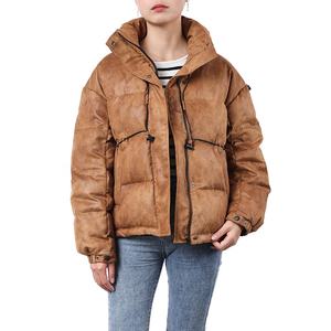 Winter Custom Full Zip Men's Puffer Jacket with Hood Cotton Filled Embroidery & Printed Design - Product Image 1