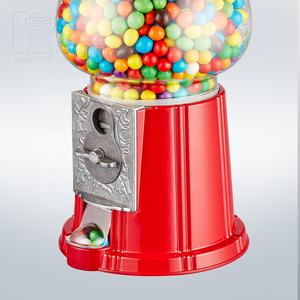 Máquina de chicles Kwang Hsieh de 12 pulgadas, roja, metálica, operada con monedas, con capacidad para 2 libras (versión francesa) - Product Image 4