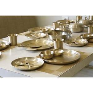 Juego de Cena Kansa de Bronce Hecho a Mano, Juego de Comedor Completo para una Experiencia de Servicio Auténtica India - Product Image 1
