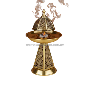 Quemador de Incienso Decorativo de Metal Hecho a Mano, Porta Carbón de Resina Premium para Rituales Espirituales, Meditación y Decoración Religiosa - Product Image 3