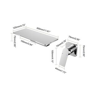 Rubinetto per Lavabo a Cascata, Elegante Collezione di Rubinetti per Bagno e Doccia - Product Image 5