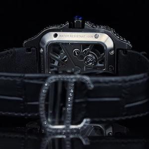 Reloj de Lujo con Incrustaciones de Diamantes de Imitación, Estilo Hip Hop, de Cuarzo, Acero Inoxidable, Moissanita, Resistente al Agua 100 Bar, Movimiento ETA, Resistente a Arañazos, Exportador Indio - Product Image 1