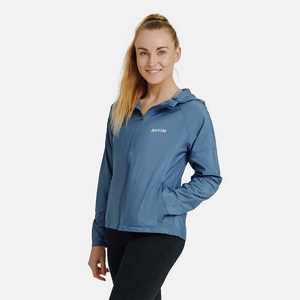 Women Lightweight Woven Memory Fabric Windbreaker <b>Jacket</b> Hooded Zip Breathable Quick Dry Casual Outdoor Fashion Autumn Ladies - Product Image 2