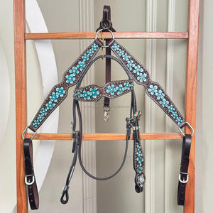 Juego de Collarín y Pechera para Caballo de Cuero Hecho a Mano, Diseño Ajustable, Herrajes Duraderos, Arnés Premium para Mayor Comodidad al Montar - Product Image 4