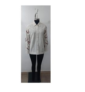 Chemise Femme en Gros pour Boutiques – 100% Coton Respirant, Style Intemporel, Coupe Confortable, Broderie Main et Machine, Printemps/Été - Product Image 1