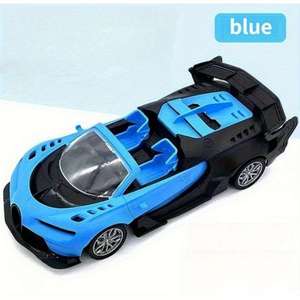 Voiture de sport télécommandée à l'échelle 1:18, véhicule jouet RC avec lumières et volant de direction pour enfants et adultes - Product Image 4