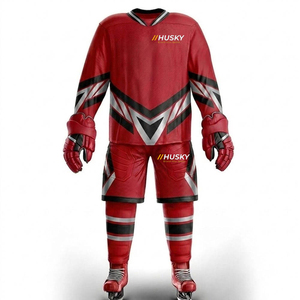 Uniformes de Hockey sobre Hielo Personalizados al por Mayor para Adultos, Alta Calidad, 100% Poliéster, Impresos, Antibacterianos, para Todas las Temporadas - Product Image 5