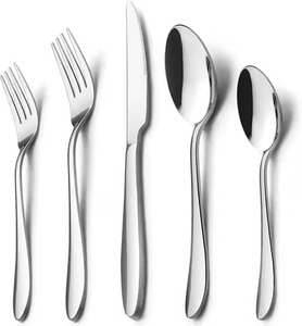 Ensemble de table à manger élégant, ensemble de couverts en acier inoxydable, parfait pour la maison moderne et l'utilisation en restaurant - Product Image 5