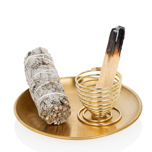 Palo Santo <b>Incense</b> <b>Holder</b> with Metal Torch USB Plug Anti-Odour - Product Image 3