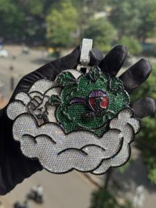 Customized 925 Silver Rhodium Plated Ice Out Moissanite 3D Cartoon Bear Hip Hop Jewelry Pendant Gift for Men Women - Product Image 5