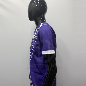 เสื้อเบสบอลแขนสั้นคุณภาพสูงสำหรับฤดูร้อน - แห้งเร็ว ระบายอากาศได้ดี สวมใส่สบายสำหรับผู้ชาย - Product Image 6