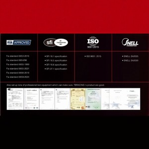 หมวกกันน็อคสำหรับแข่งรถ OEM ODM FIA 8859 2015 SNELL SA2020 แบบเปิดหน้า 3/4  พร้อม/ไม่มีวิซเซอร์  วัสดุไฟเบอร์กลาส  รับทำโลโก้และสีตามสั่ง  ขนาด 3XS XXL - Product Image 6