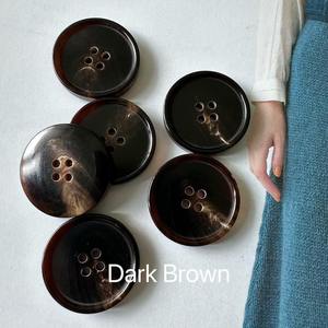 Boutons à bascule en corne de buffle polie finition naturelle, écologiques, pour vêtements et décorations de style animalier, logo personnalisé - Product Image 6