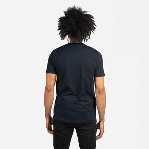 T-shirt col rond en coton peigné 100% Next Level Black, T-shirt col rond en coton parfait, bleu marine - Product Image 2