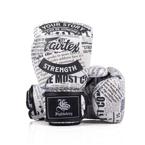 Gants de boxe Fairtex x Fight Story, qualité supérieure, gants de boxe Fairtex en cuir véritable, gants de sparring Muay Thai, équipements personnalisés - Product Image 1