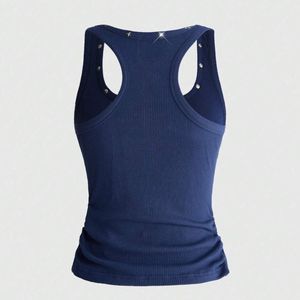 Débardeur côtelé personnalisé pour femme avec motif Sailor Moon, dos nageur, sans manches, décontracté, pour l'été, vente en gros OEM - Product Image 2