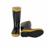 Bottes d'entraînement professionnelles pour pompiers, imperméables, en caoutchouc de sécurité, avec embout en acier, hautes, pour les exercices de lutte contre les incendies printemps/été