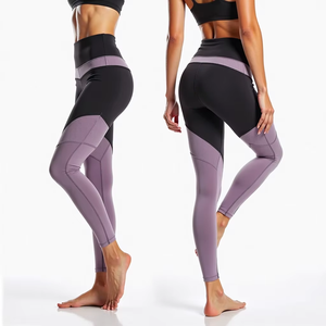 Mid Waist Solid Spandex Yoga Leggings Breathable Quick Dry Seamless <b>Belt</b> <b>Elastic</b> Waist Workout Pants Oem Service Gym Fitness - Product Image 6