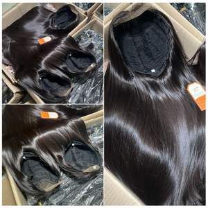 Venta al por mayor de Extensiones de Cabello Humano Virgen Vietnamita Color Negro Natural Peluca Suave y Sedosa con Hueso Cabello Liso Precio Barato - Product Image 6