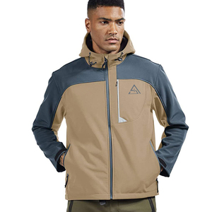 Chaqueta Softshell de Invierno para Hombre, Duradera, Cómoda, para Uso en Exteriores, Cuello Alto, Material de Alta Calidad, Logotipo Frontal, Transpirable, Resistente al Viento - Product Image 1