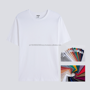 Camiseta de algodón de color sólido de calidad, camiseta de 190gsm, impresión DTF, camiseta personalizada disponible - Product Image 4