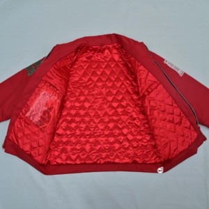 Global Ropes Embroidered Bomber <b>Jackets</b> for <b>Men</b> Red Zipper Front Patch Design Streetwear Autumn Wear with Customized Logo <b>Jacket</b> - Product Image 5