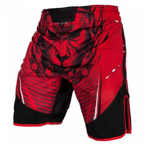 Profesional de alta calidad de peso ligero personalizado Logo de impresión elegante mejor diseño Fighting Wear MMA Shorts para hombres - Product Image 4