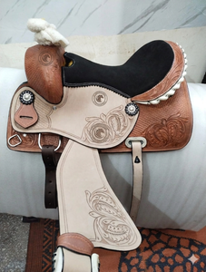 Selle de cheval en cuir occidental sur mesure de haute qualité, tendance, nouvelle, faite à la main - Product Image 5