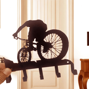 CIFbuy Organizador de pared moderno con diseño de copo de nieve para entrada, ahorrador de espacio, con ganchos para llaves, abrigos, sombreros y bufandas, decoración del hogar, estilo acogedor - Product Image 2