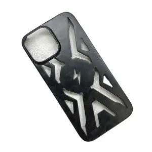 Ytf-karbon ince lüks sert cep telefonu kapakları gerçek karbon Fiber moda iPhone için kılıf 12/13/14Pro