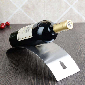 ชั้นวางไวน์สแตนเลสแบบตั้งพื้น ดีไซน์ทันสมัย สำหรับจัดแสดงขวดไวน์ เหมาะสำหรับงานปาร์ตี้และอุปกรณ์บาร์ - Product Image 4