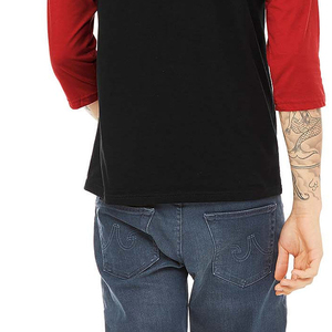 เสื้อยืดแขนยาวทรงหลวมผ้าฝ้าย 100% สีดำและสีขาวสั่งทำพิเศษสำหรับขายส่งจำนวนมาก เสื้อเจอร์ซีย์ระบายอากาศสำหรับผู้ชาย - Product Image 5