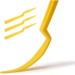 Juego de 6 Espátulas Amarillas para Tintado de Ventanas, con Mango Largo, Flexibles y Resistentes, con Punta Plana para Aplicación de Tintado en Ventanas de Automóviles - Product Image 6