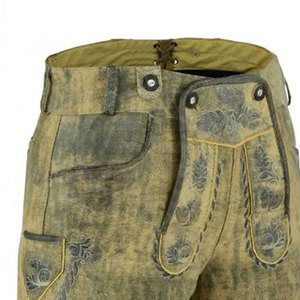 Shorts en Lederhosen pour Hommes, Qualité Durable, Style Élégant, Solides, Casual, Boutons, Écologiques, Design Confortable pour un Usage Quotidien - Product Image 4