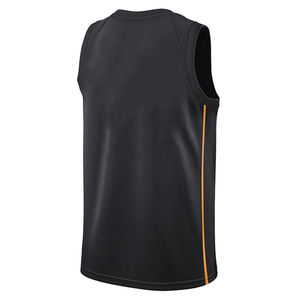 Pink Blue Solid Unisex Breathable Quick Dry Sleeveless Basketball Jersey Customize Sublimation <b>Polyester</b> Mesh Fabric OEM Service - Product Image 2