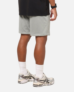 Pantalones Cortos Bermuda de Malla Gris para Hombre, Cintura Elástica, Transpirables, Casuales, Deportivos - Product Image 5