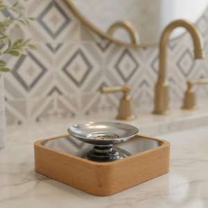 Quemador de Incienso Cuadrado de Madera con Recipiente de Metal, Porta Incienso Árabe con Fragancia de Oud, Decoración Moderna para Mesa, Hogar, Ramadán - Product Image 3